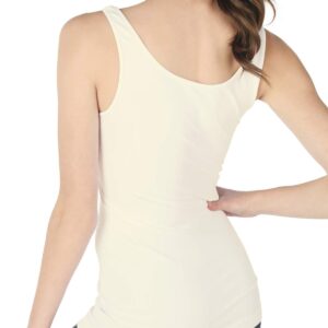 NIKIBIKI Women Seamless Premium Classic Tank Top, Made in U.S.A, One Size (Ivory)