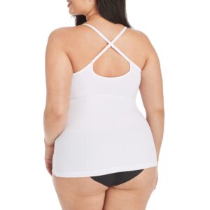 Maidenform womens Long Length Camisole Fl3266 shapewear tops, White, X-Large US