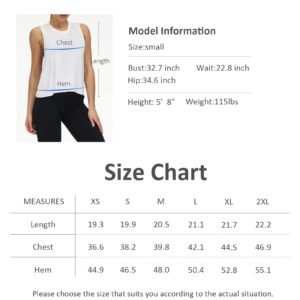 THE GYM PEOPLE Women's Open Cross Back Workout Tank Tops Loose Fit Sleeveless Yoga Running Shirts Black