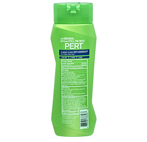 PERT 2 IN 1 Shampoo and Conditioner, Anti-Dandruff, 13.5 Fl. Oz (Pack of 6)