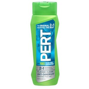 PERT 2 IN 1 Shampoo and Conditioner, Anti-Dandruff, 13.5 Fl. Oz (Pack of 6)