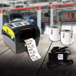 Oil Change Reminder Printer - System Kit w/ 1000 Stickers + Ink Ribbon