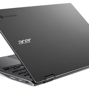 acer Chromebook Spin 2-in-1 13.3"" FHD IPS Touch Laptop | Qualcomm Snapdragon 7c | Qualcomm Adreno 618 GPU | 4GB RAM | 64GB SSD | Backlit Keyboard | Chrome OS | Bundle with Stylus Pen, Grey