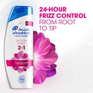 Head and Shoulders Smooth & Silky Paraben Free 2in1 Dandruff Shampoo and Conditioner, 12.8 fl oz