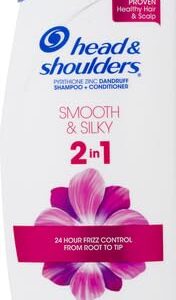 Head and Shoulders Smooth & Silky Paraben Free 2in1 Dandruff Shampoo and Conditioner, 12.8 fl oz