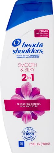 Head and Shoulders Smooth & Silky Paraben Free 2in1 Dandruff Shampoo and Conditioner, 12.8 fl oz