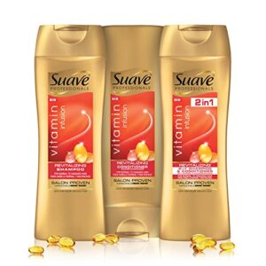 Suave Professionals 2 In 1 Shampoo and Conditioner Vitamin Infusion, 12.6 Ounce