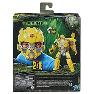 Transformers Toys Rise of The Beasts Movie Bumblebee 2-in-1 Converting Roleplay Mask Action Figure for Ages 6 and Up, 9-inch