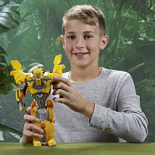 Transformers Toys Rise of The Beasts Movie Bumblebee 2-in-1 Converting Roleplay Mask Action Figure for Ages 6 and Up, 9-inch