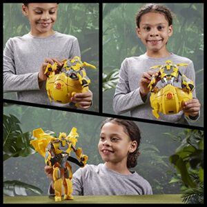 Transformers Toys Rise of The Beasts Movie Bumblebee 2-in-1 Converting Roleplay Mask Action Figure for Ages 6 and Up, 9-inch