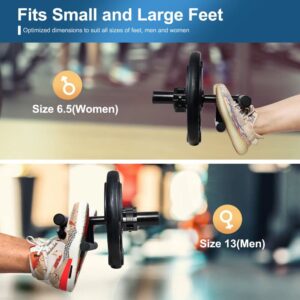 FEECCO Tib Bar, Tibialis Trainer for 1" and 2" Weights, Fits All Shoe Sizes