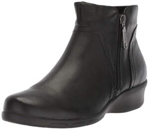 propét womens waverly zippered casual boots ankle low heel 1-2" - black - size 8 2e