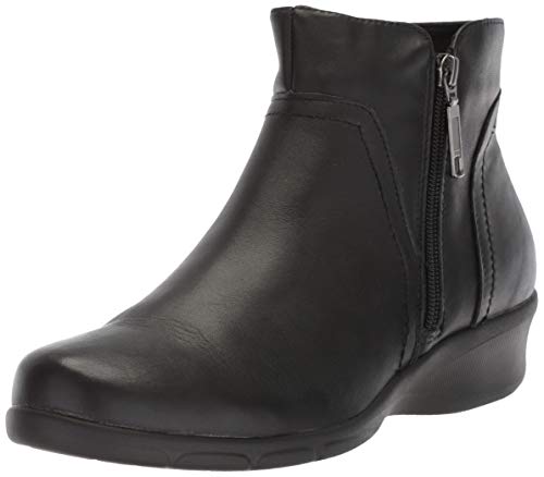 Propét Womens Waverly Zippered Casual Boots Ankle Low Heel 1-2" - Black - Size 8 2E