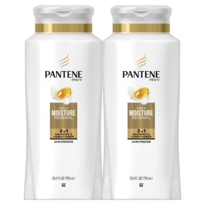 Pantene Daily Moisture Renewal 2 in 1 Shampoo and Conditioner 25.4 Fl Oz (Pack of 2)