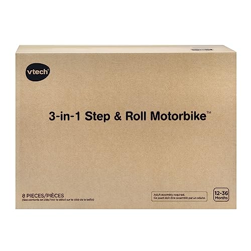 VTech 3-in-1 Step and Roll Motorbike (Frustration Free Packaging), Teal, Large