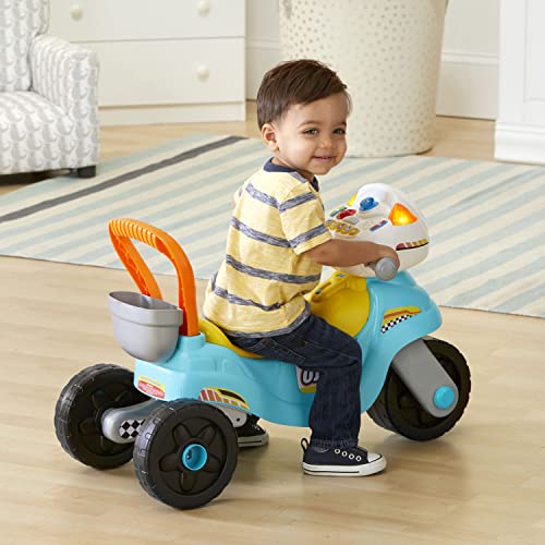 VTech 3-in-1 Step and Roll Motorbike (Frustration Free Packaging), Teal, Large