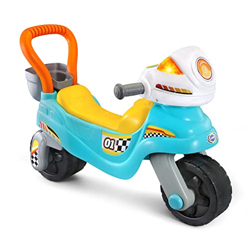 VTech 3-in-1 Step and Roll Motorbike (Frustration Free Packaging), Teal, Large