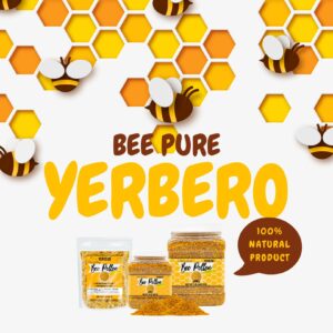 Yerbero - Premium Bee Pollen Granules 10 Oz (283g) | 100% Natural Pure Bee Pollen Raw Sweet Rich Flavor | Polen de Abeja 100% Natural.