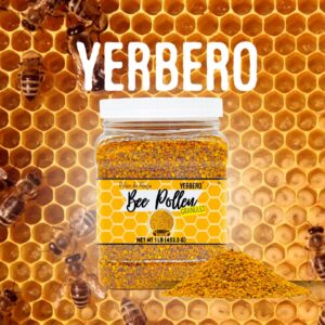 Yerbero - Premium Bee Pollen Granules 10 Oz (283g) | 100% Natural Pure Bee Pollen Raw Sweet Rich Flavor | Polen de Abeja 100% Natural.