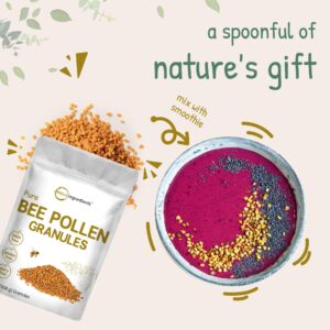 Micro Ingredients Pure Bee Pollen Granules, 2lbs | Fresh Harvest, Natural Superfood, Raw Sweet Flavor | Rich in B Vitamins, Minerals, Protein, & Antioxidants | Keto, Non-GMO