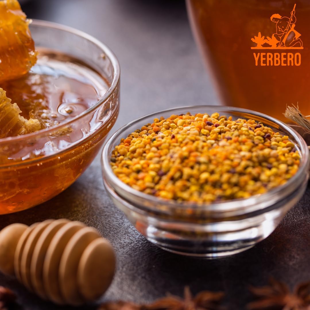 YERBERO - Premium Bee Pollen Granules 7 Oz (199 G) | 100% Natural Bee Pollen, Polen de Abeja 100% Natural | Pure Natural Bee Pollen | Wildcrafted.