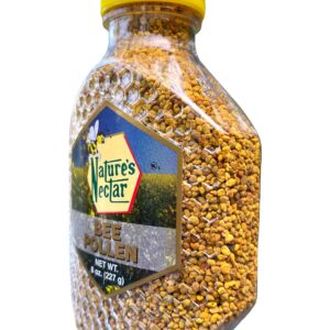 Bee Pollen 8 oz. Pure Premium Natural Wildflower Bee Pollen Packed with approximately 250 Powerful substances, including enzymes, vitamins, minerals, lipids and fatty acids, amino acids! Keto Friendly