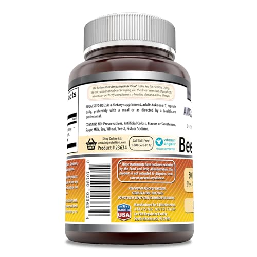 Amazing Formulas Bee Propolis Supplement | 600 Mg Per Serving | 120 Capsules | Non-GMO | Gluten Free | Made in USA