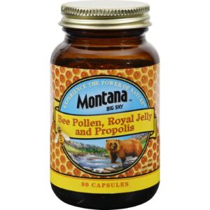 montana bee pollen royal jelly and propolis - 90 capsules