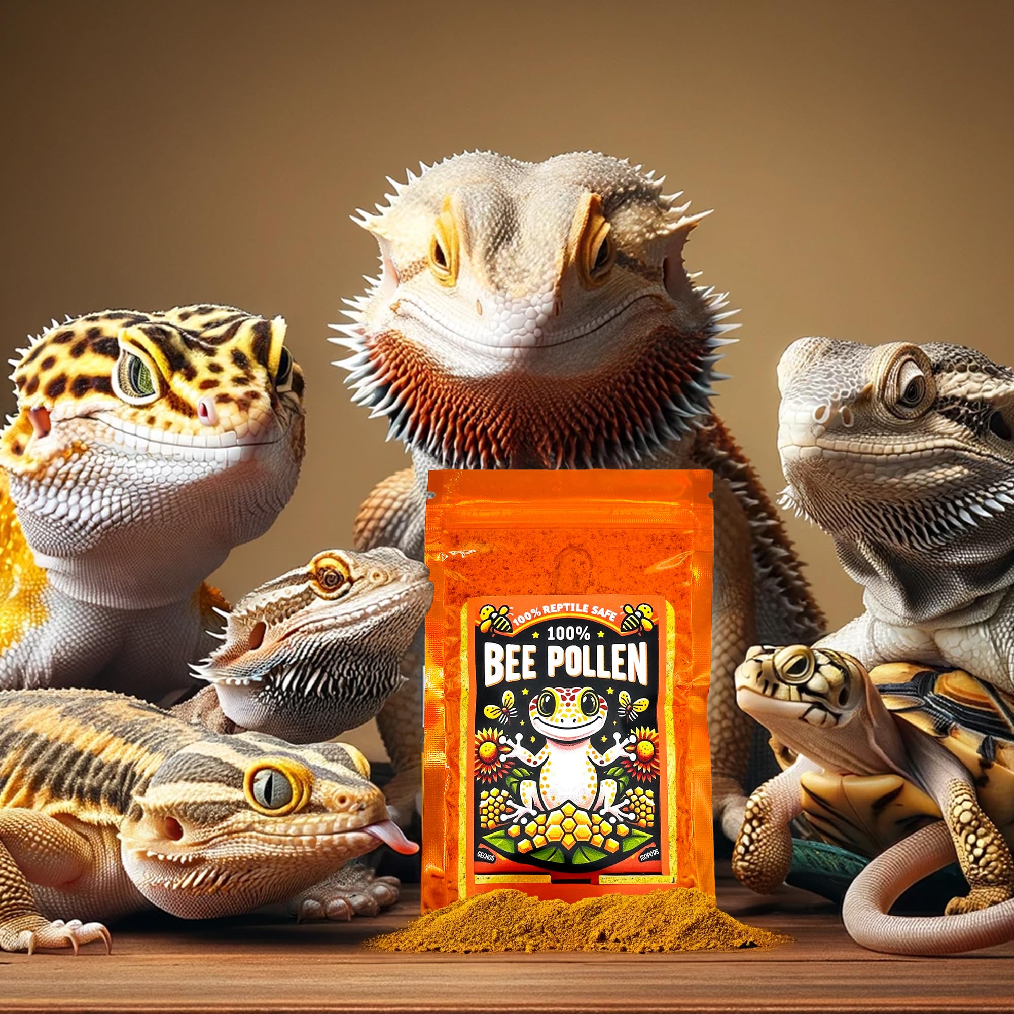 100% Bee Pollen Powder - Food for Reptiles