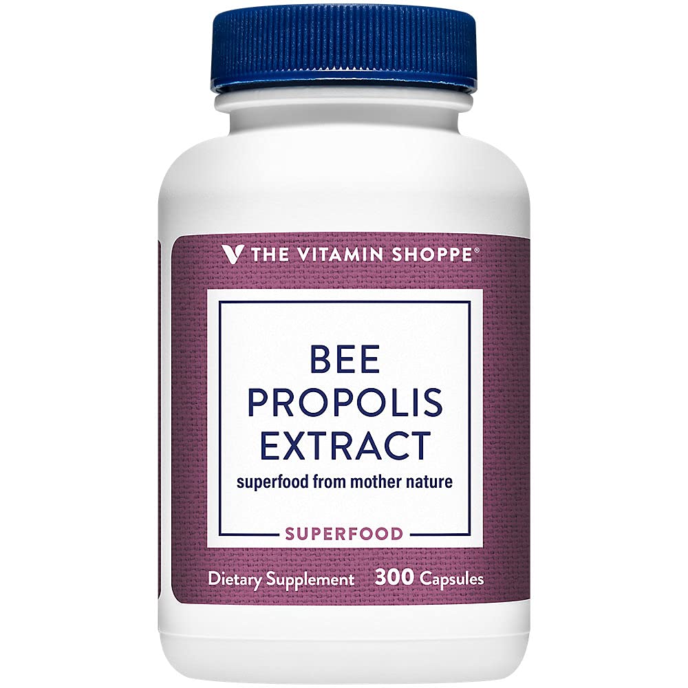 The Vitamin Shoppe Bee Pollen Extract 250MG, Superfood with Bee Propolis and Royal Jelly, Seasonal Immune System Support (300 Tablets)