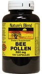 Nature's Blend Bee Pollen 580 mg 100 Capsules