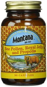 honey gardens bee pollen royal jelly and propolis capsules, 90 count