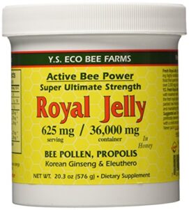 fresh royal jelly + bee pollen, propolis, ginseng, honey mix - 36,000mg y.s. org 20.3 oz