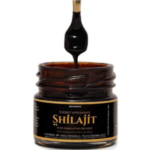 Pure Himalayan Organic Shilajit Resin - Gold Grade 500 mg Maximum Potency Natural Shilajit Resin with 85 Trace Minerals & Fulvic and Humic Acid for Energy Immune Support, 30 Grams