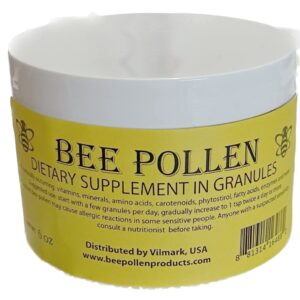 6 oz BEE Pollen 100% Pure Natural Non Processed Bee Pollen Granules 6 oz in jar