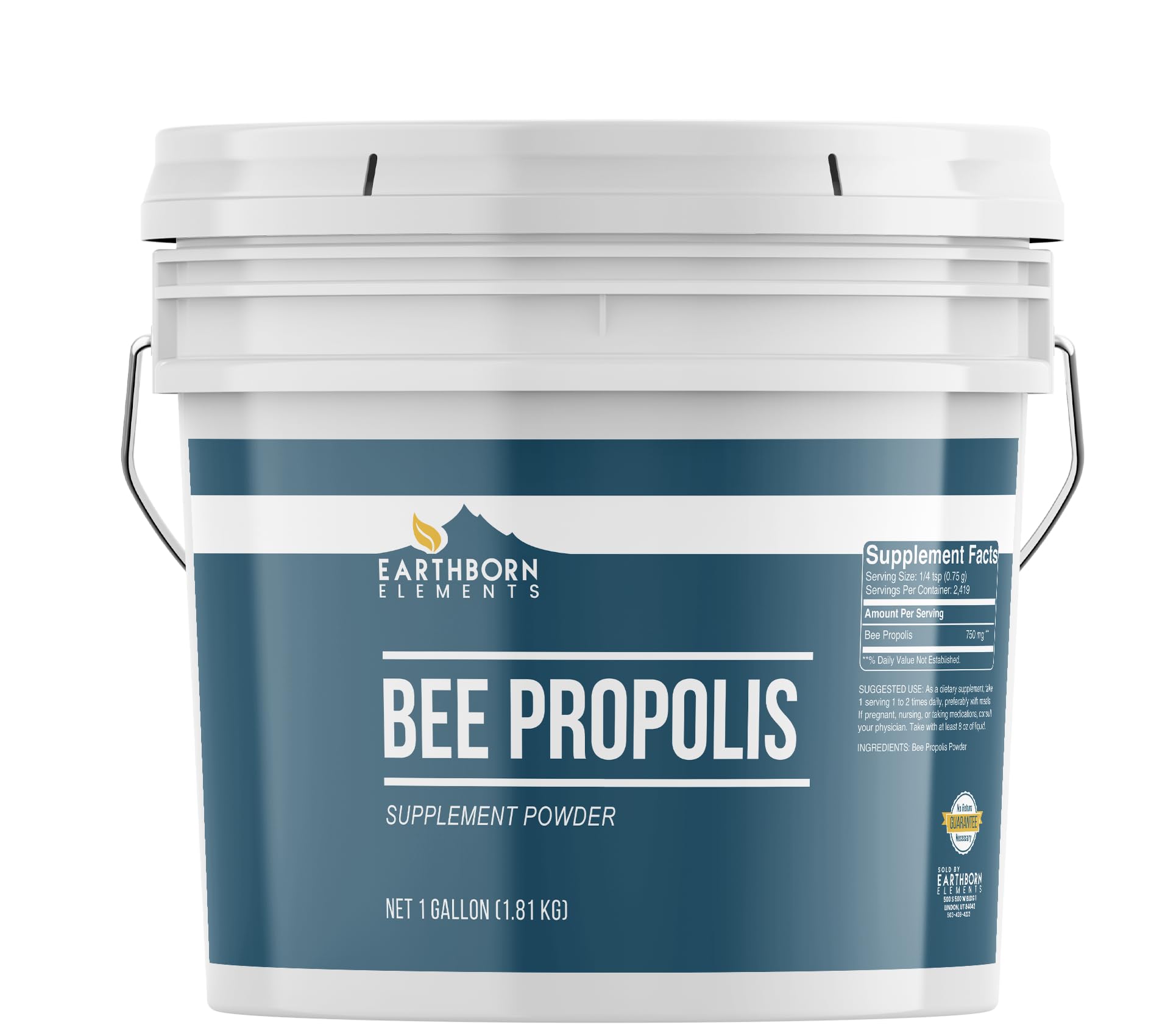 Earthborn Elements Bee Propolis, 1 Gallon Bucket, Pure & Natural, Bulk Size