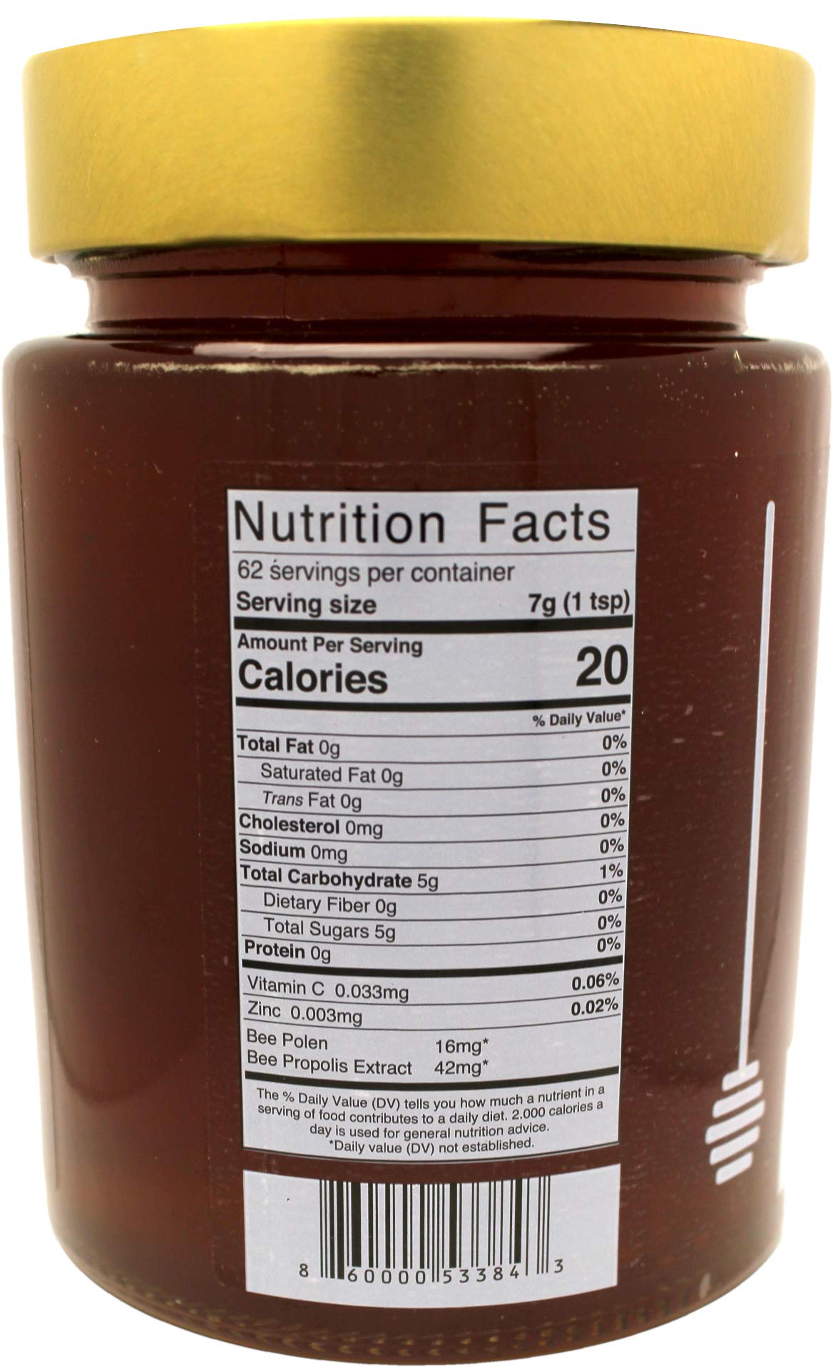 VITASUPPORTMD Superfood Organic Honey Fortified with Propolis - Aide with Immune Support, Energize Your Mind & Body with Bee Pollen, Vitamin C, Guarana, & Elderberry Bee Formula