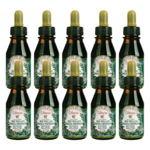 official distributor - 10 bottles of apiario silvestre bee pollen & brazil green bee propolis liquid - glycolic extract-non alcoholic, wax free, sugar free