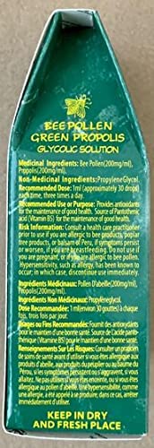 Official Distributor - 10 Bottles of Apiario Silvestre Bee Pollen & Brazil Green Bee Propolis Liquid - Glycolic Extract-Non Alcoholic, Wax Free, Sugar Free