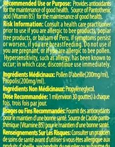 Official Distributor - 10 Bottles of Apiario Silvestre Bee Pollen & Brazil Green Bee Propolis Liquid - Glycolic Extract-Non Alcoholic, Wax Free, Sugar Free