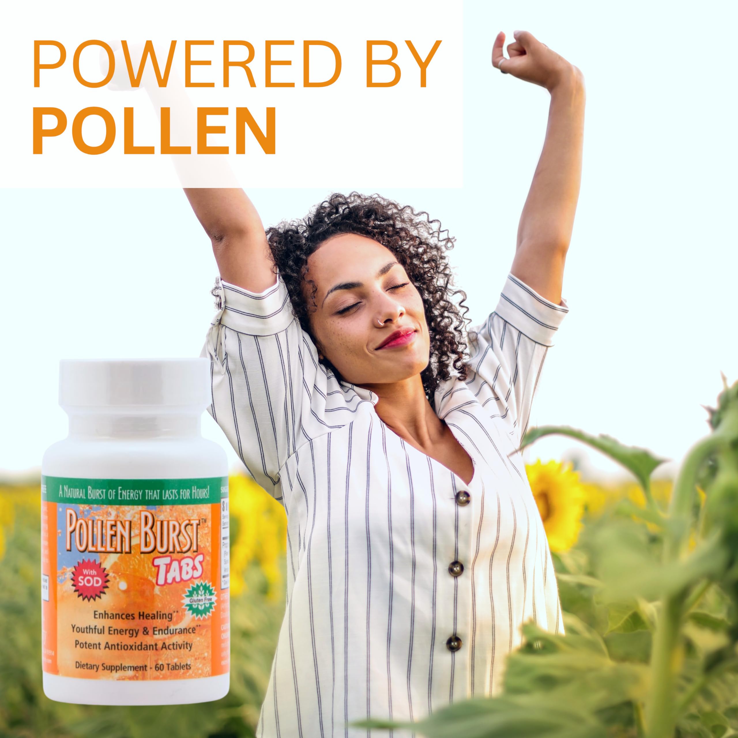 Youngevity Pollen Burst™ Tabs - Organic Hypoallergenic Nutrient Extracts from Pure Flower Pollen - Formerly Projoba Polbax Energy & Endurance - 60 Tablets