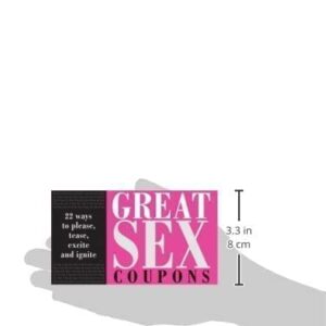 Great Sex Coupons: Romantic Love Coupons for Couples (Sexy Anniversary Gift for Husband/Wife, Boyfriend/Girlfriend, Partner)