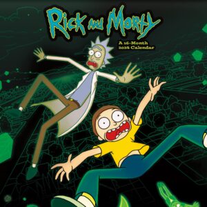 2024 cartoon network rick and morty wall calendar