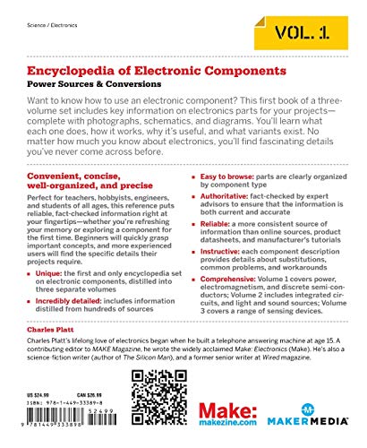 Encyclopedia of Electronic Components Volume 1: Resistors, Capacitors, Inductors, Switches, Encoders, Relays, Transistors