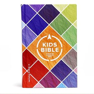 csb kids bible, hardcover, red letter, presentation page, study helps for children, full-color inserts and maps, easy-to-read bible serif type