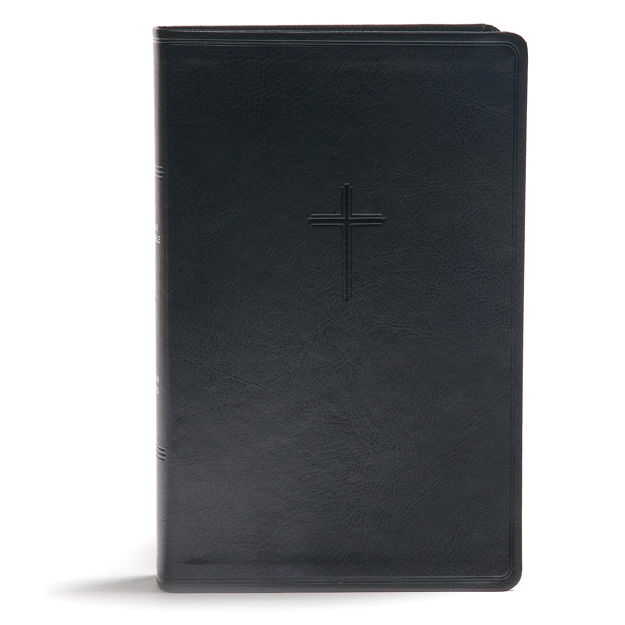 CSB Everyday Study Bible, Black LeatherTouch, Black Letter, Study Notes, Illustrations, Aricles, Easy-to-Carry, Easy-to-Read Bible Serif Type