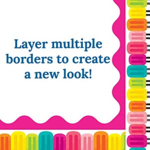 Schoolgirl Style - Simply Stylish Tropical | Tropical Pops Straight Borders, Classroom Décor, 12 Strips