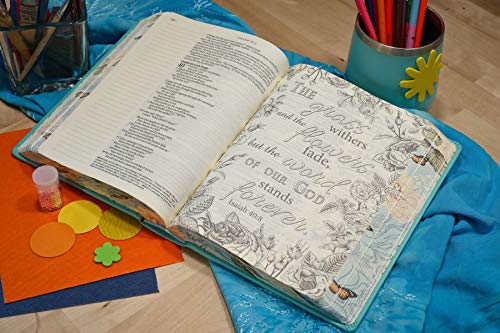 Tyndale NLT Inspire Bible (Hardcover, Aquamarine): Journaling Bible with Over 400 Illustrations to Color, Coloring Bible with Creative Journal Space - Religious Gift that Inspires Connection with God