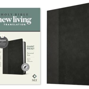 NLT Personal Size Giant Print Bible, Filament-Enabled Edition (LeatherLike, Black/Onyx, Indexed, Red Letter): Includes Free Access to the Filament ... Notes, Devotionals, Worship Music, and Video