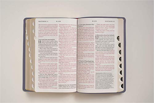 KJV Personal Size Giant Print Holy Bible (Red Letter, LeatherLike, Peony Lavender, Indexed): Includes Free Access to the Filament Bible App Delivering ... Notes, Devotionals, Worship Music, and Video